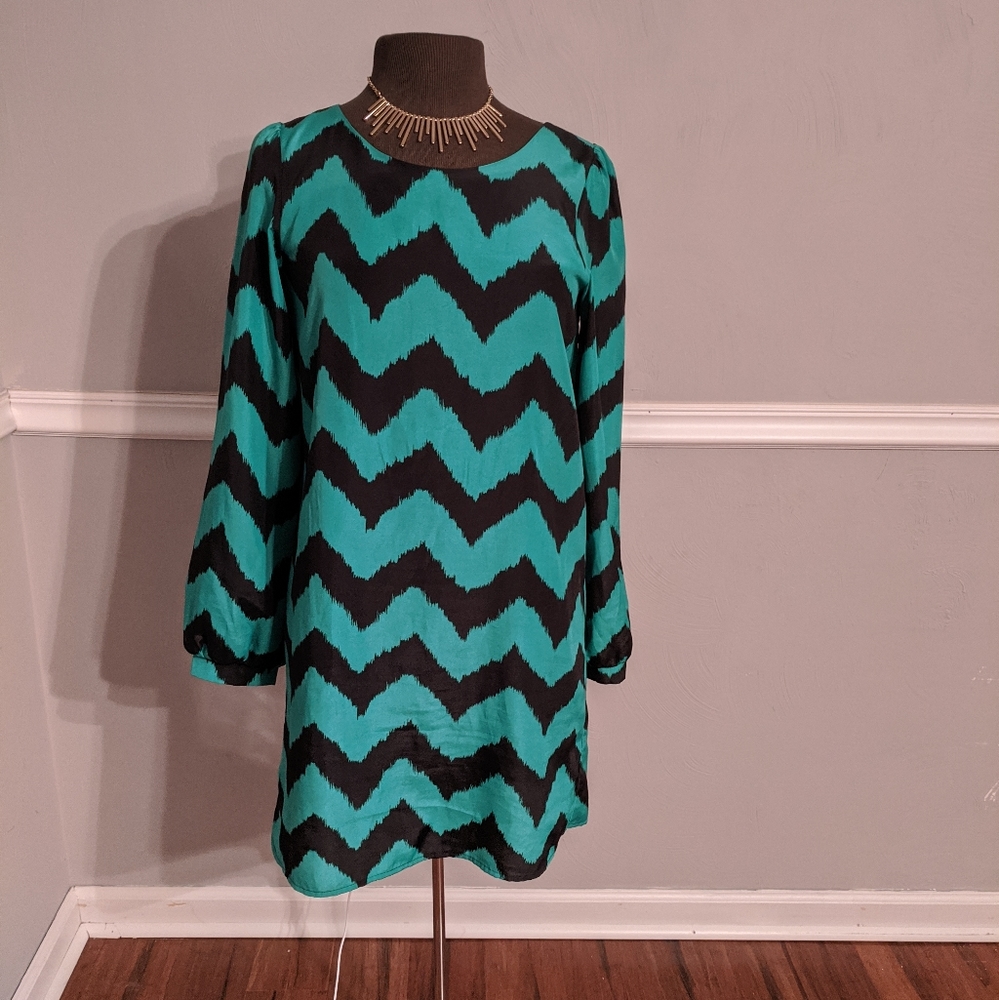 Size M | Teal and Black Dress